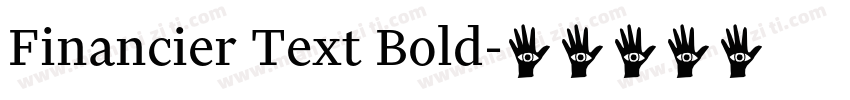 Financier Text Bold字体转换